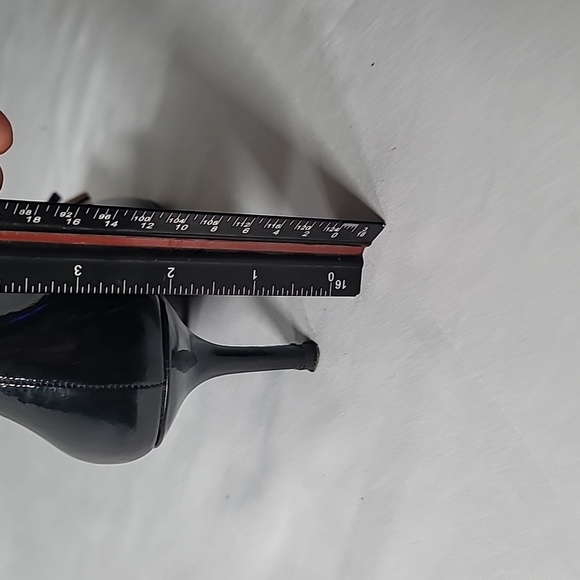 💚💚 Michael Kors Black Patent Leather Stiletto Pumps With Bow Detail Size 5M - Picture 7 of 7